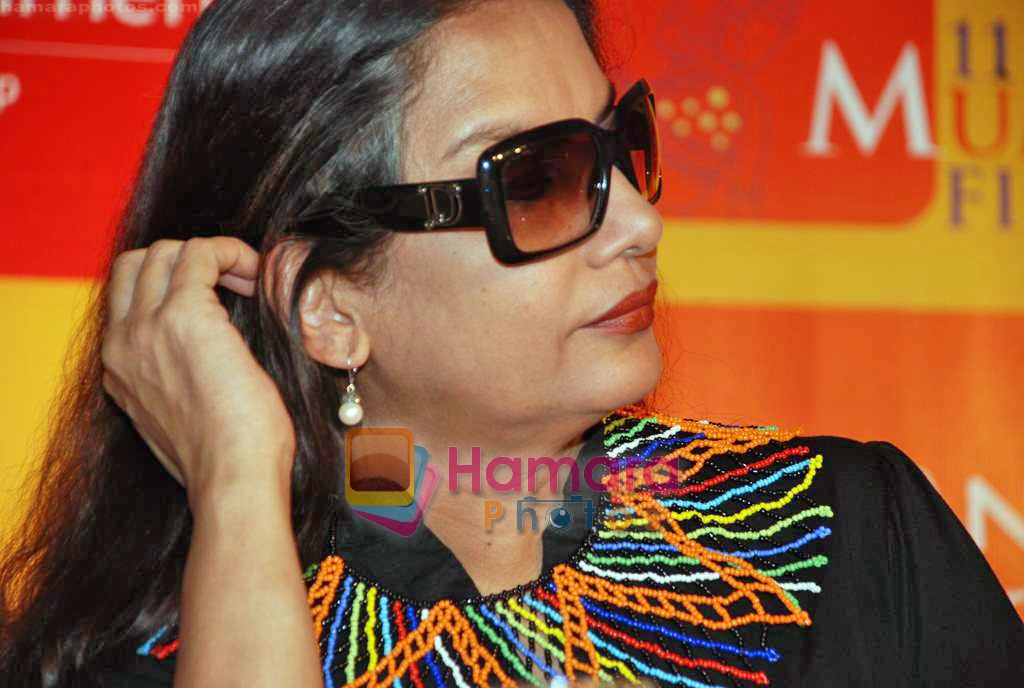 Shabana Azmi at Mumbai Film Festival Press Meet in Sun N Sand Hotel on 20th Oct 2009 