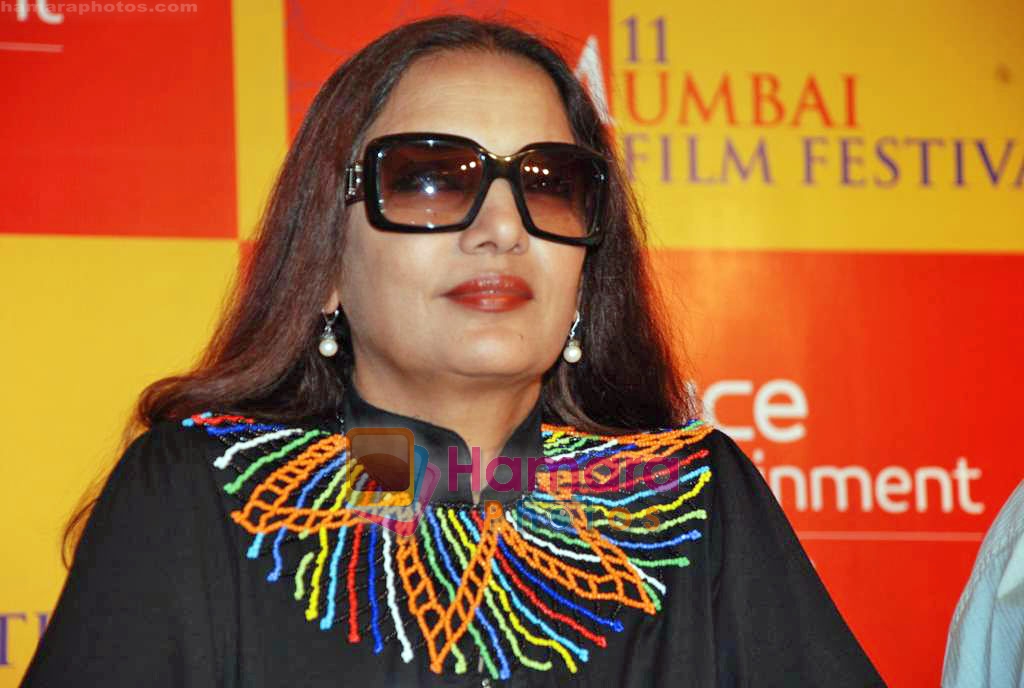 Shabana Azmi at Mumbai Film Festival Press Meet in Sun N Sand Hotel on 20th Oct 2009 