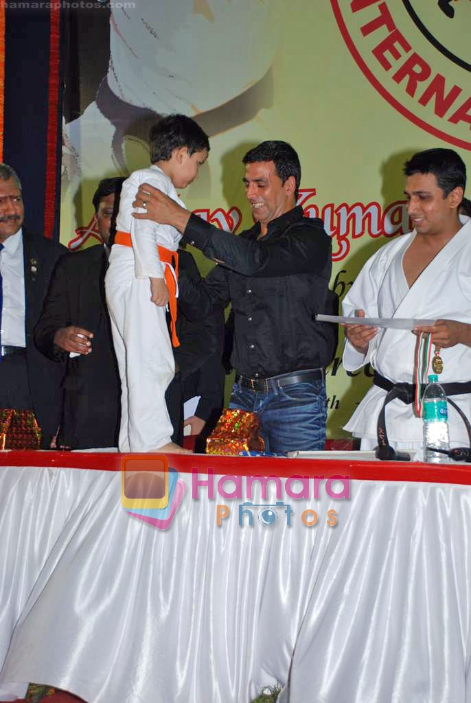 Akshay Kumar at 1st Invitational Open National Karate Championship in Andheri Sports Complex, Mumbai  on 21st Oct 2009 