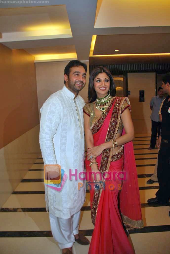 Shilpa Shetty's engagement to Raj Kundra in Mumbai on 24th Oct 2009 