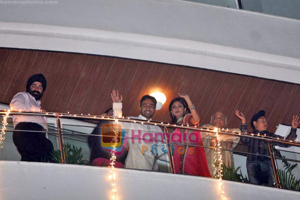 Shilpa Shetty's engagement to Raj Kundra in Mumbai on 24th Oct 2009 