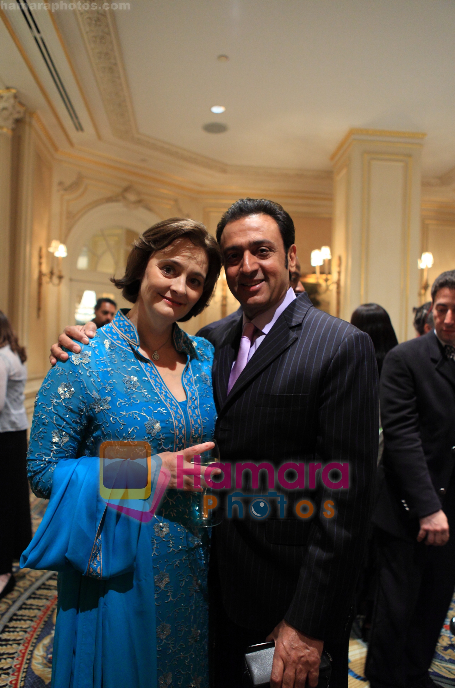 Gulshan Grover with Cherie Balir in New York on Sep 24th 2009 