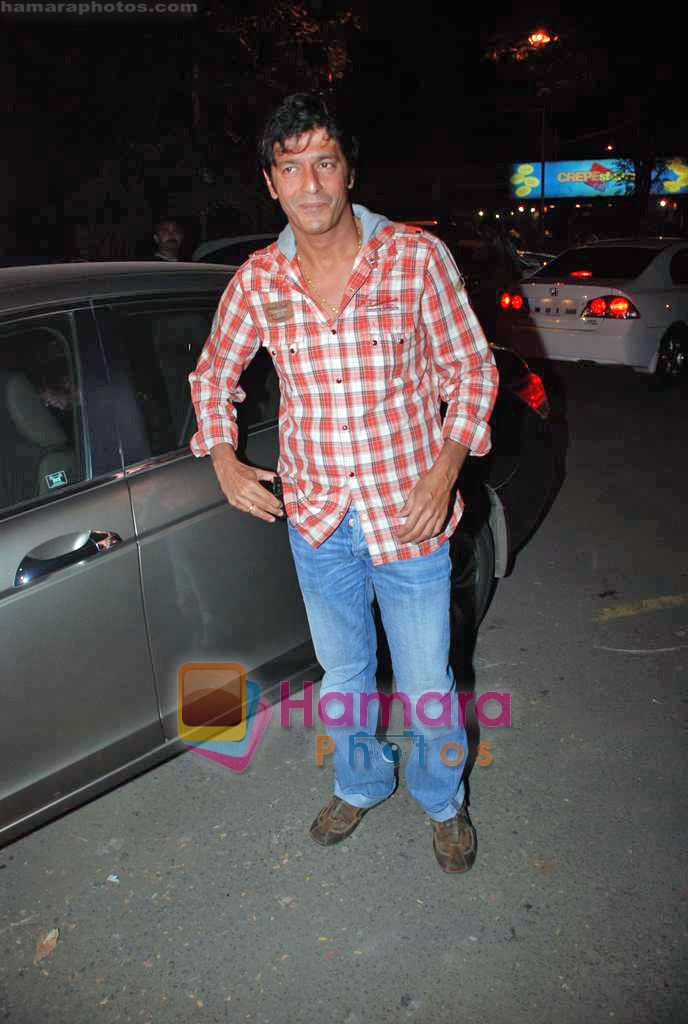 Chunky Pandey at Hrithik's mom Pinky Roshan's bash in Juhu Residence on 25th Oct 2009 