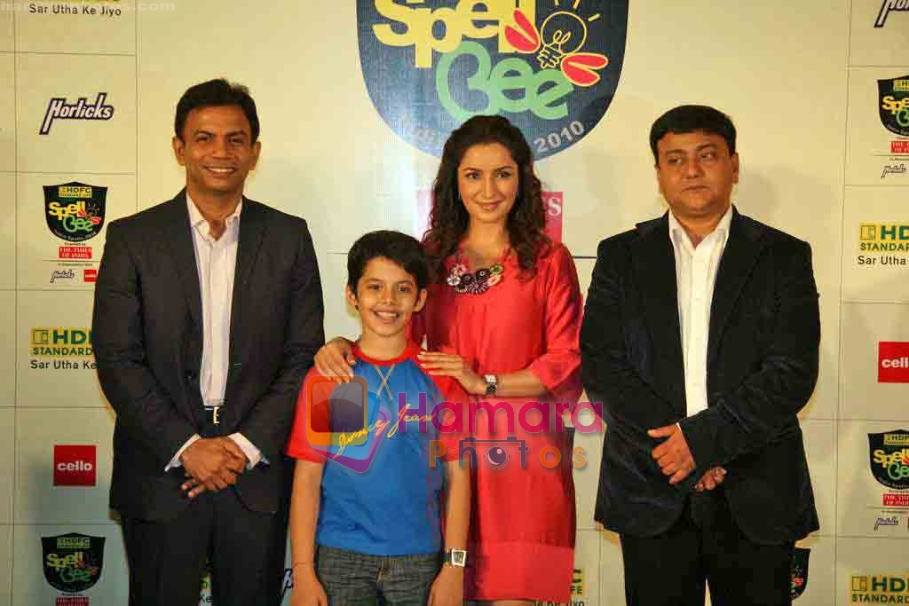 Tisca Chopra, Darsheel Safary at the Launch of HDFC Standard Life Spell Bee- India Spells 2010 in Mumbai on 11th Nov 2009 