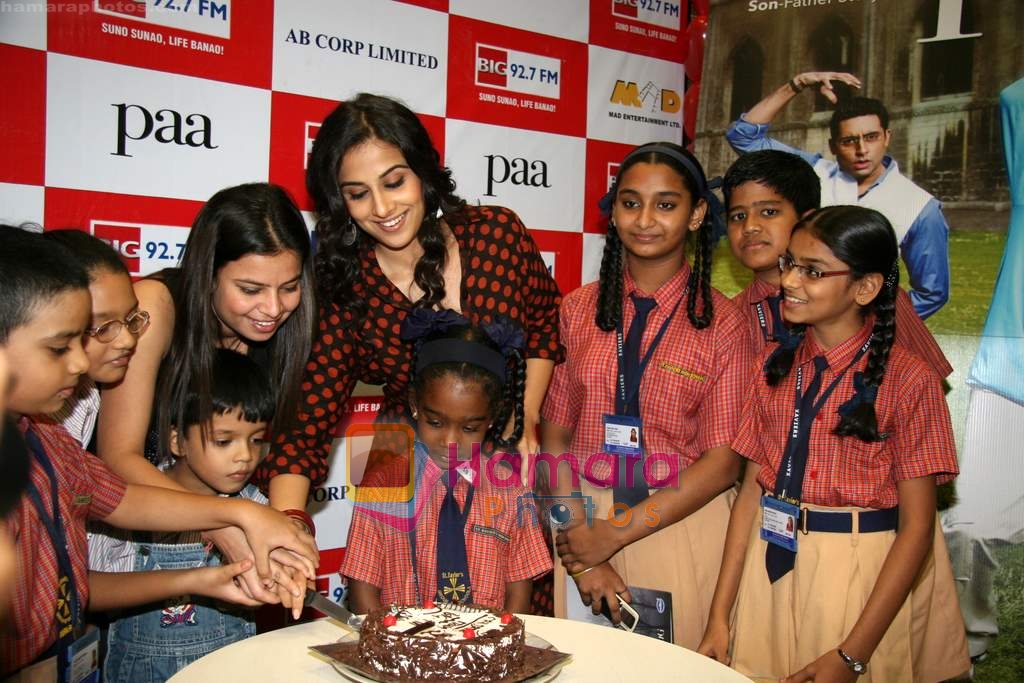 Vidya Balan on occasion of Children's day at Big Fm station on 14th Nov 2009 