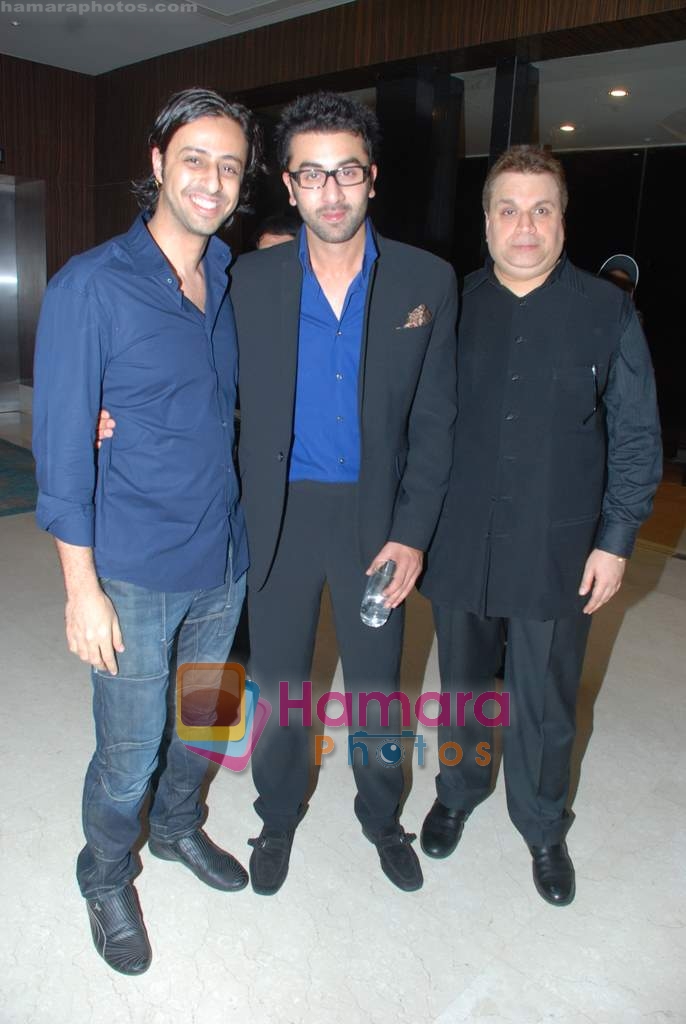 Ramesh Taurani, Ranbir Kapoor, Salim Merchant at Ajab Prem Ki Ghazab Kahani success bash in Novotel on 16th Nov 2009 