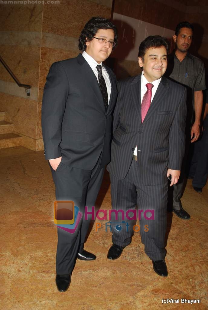 Adnan Sami, Azaan Sami at Shilpa Shetty and Raj Kundra's wedding reception in Mumbai on 24th Nov 2009 
