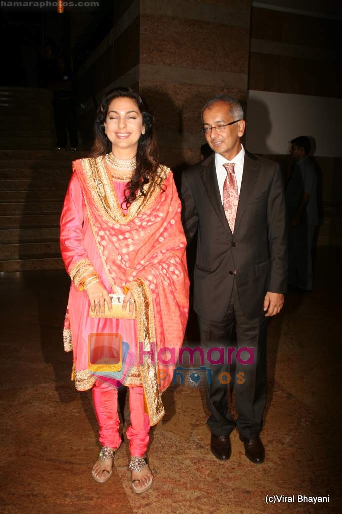 Juhi Chawla at Shilpa Shetty and Raj Kundra's wedding reception in Mumbai on 24th Nov 2009 
