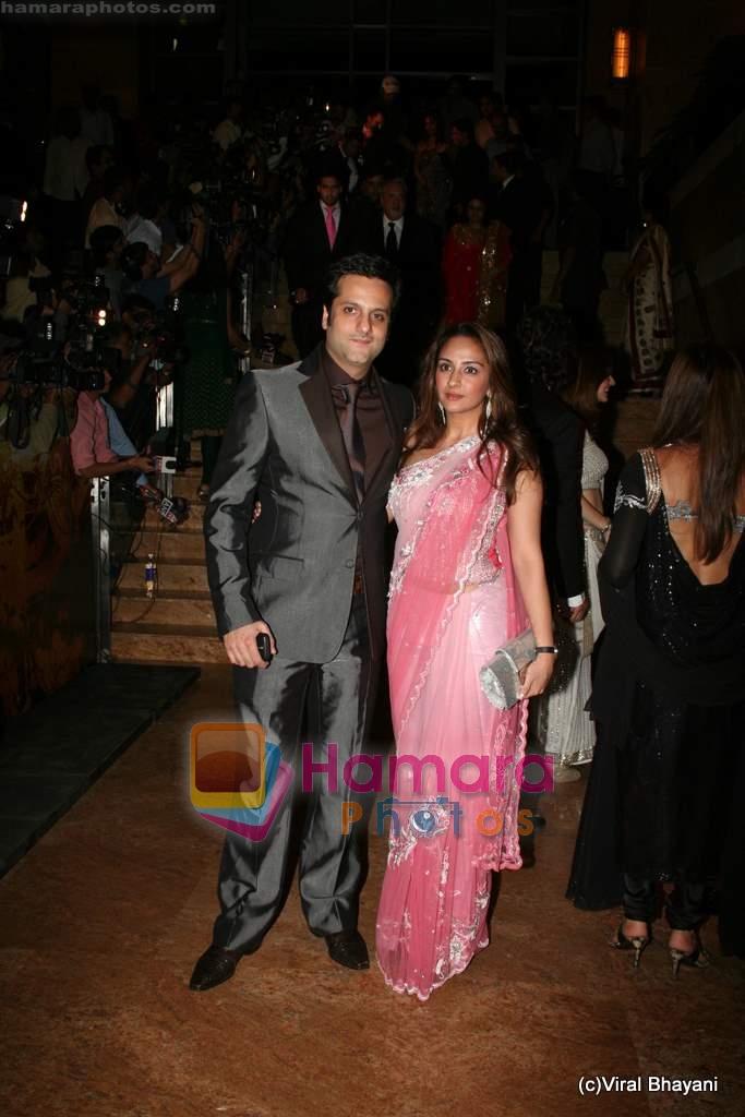 Fardeen Khan, Natassha at Shilpa Shetty and Raj Kundra's wedding reception in Mumbai on 24th Nov 2009 