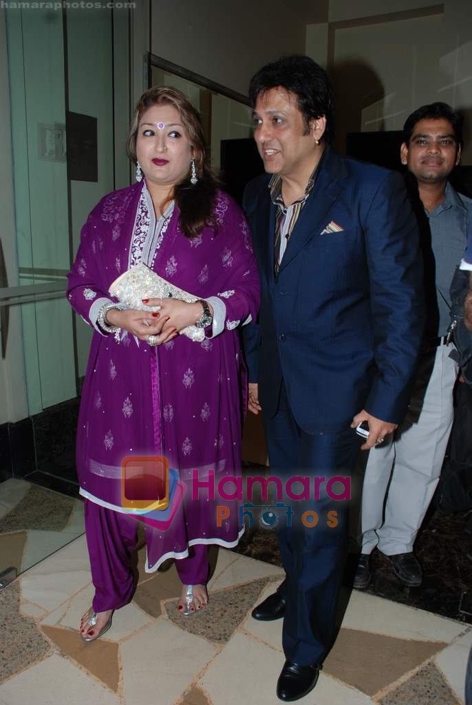 Govinda with Family at the launch of Purnima Lamchae and Misti Mukherjee's Films in Enigma on 25th Nov 2009 