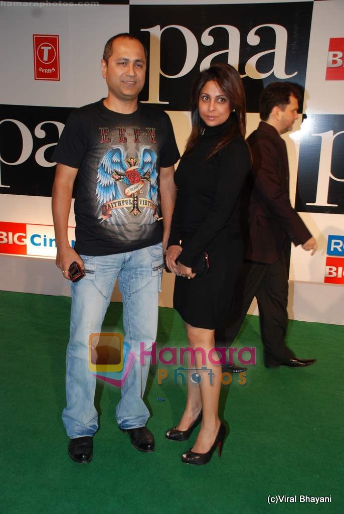 Vipul Shah, Shefali Shah at Paa premiere in Mumbai on 3rd Dec 2009 
