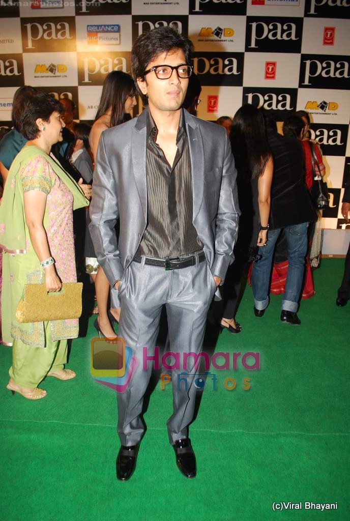 Ritesh Deshmukh at Paa premiere in Mumbai on 3rd Dec 2009 ~0