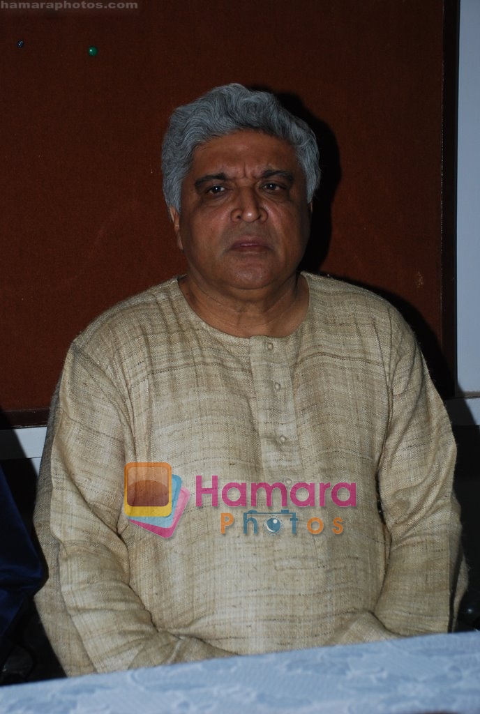 Javed Akhtar at Musicians thank Indian Govt for Royalties in Press Club on 29th Dec 2009 