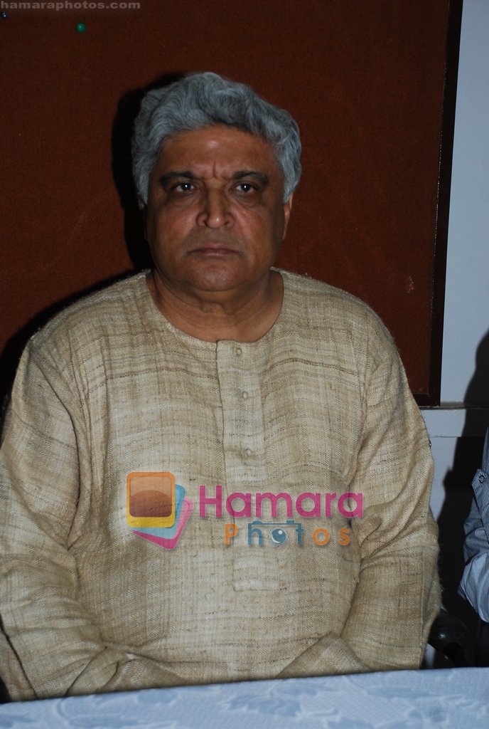 Javed Akhtar at Musicians thank Indian Govt for Royalties in Press Club on 29th Dec 2009 