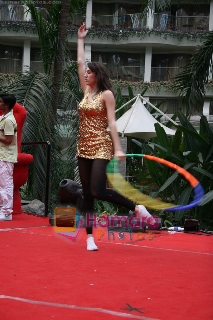 at the practises for Seduction 2010 show in Sahara Star on 30th Dec 2009 