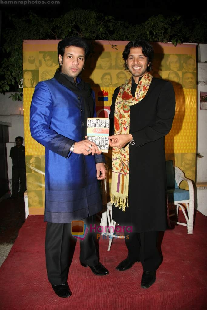 Ayaan and Amaan Ali Khan at Ayaan and Aman Ali Khan's book 50 Maestros Recordings launch in Olive on 8th Jan 2010