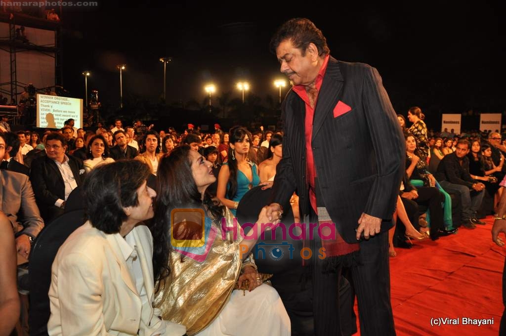 Rekha, Shatrughun Sinha at Stardust Awards on 17th Jan 2010 
