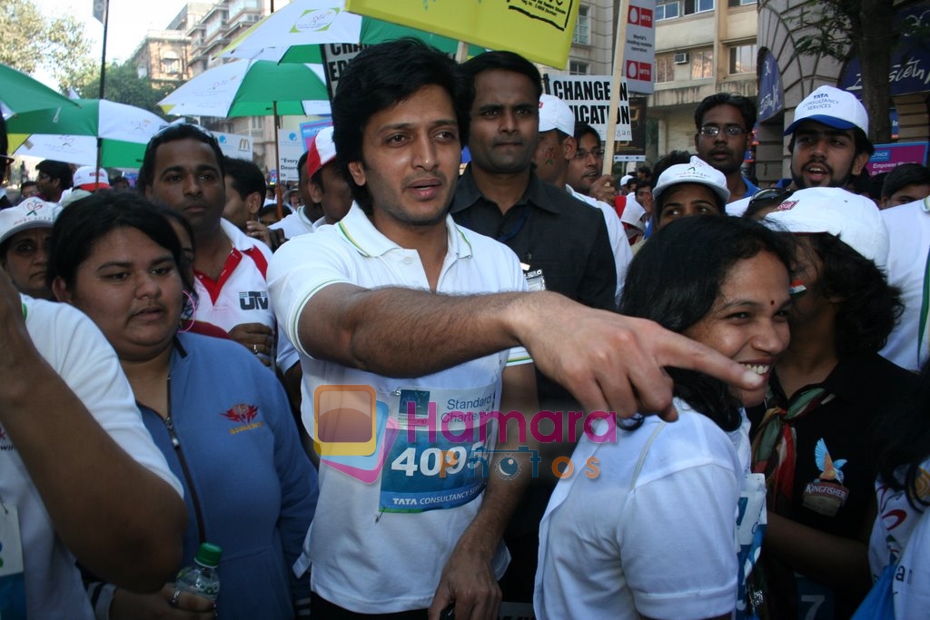 Ritesh Deshmukh at SCMM marathon in Mumbai on 17th Jan 2010 