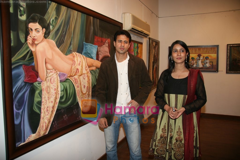 Aryan Vaid at Art Exhibition in Mumbai on 18th Jan 2010 