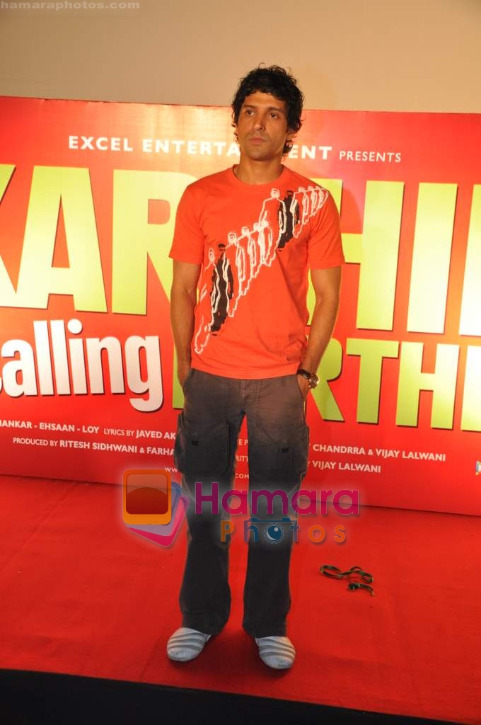 Farhan Akhtar at Karthik Calling Karthik film music launch in Cinemax on 20th Jan 2010 
