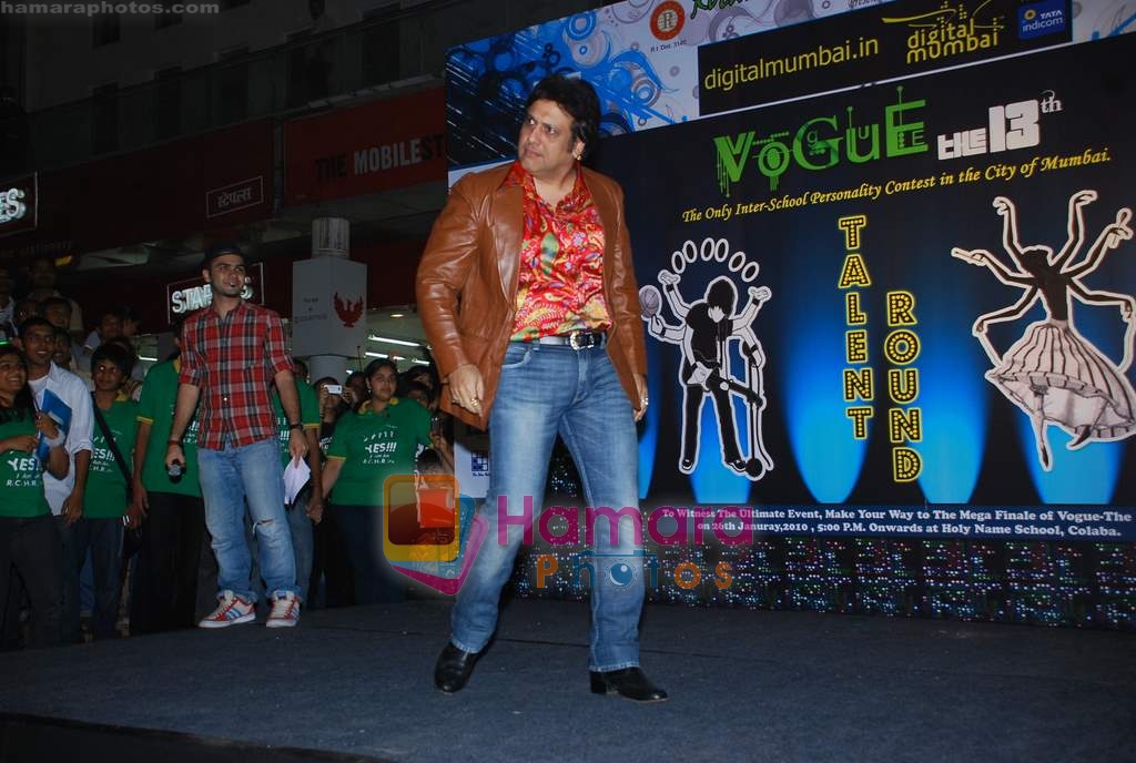 Govinda at a press conference to announce 13th edition of Vogue in Mumbai on 24th Jan 2010 
