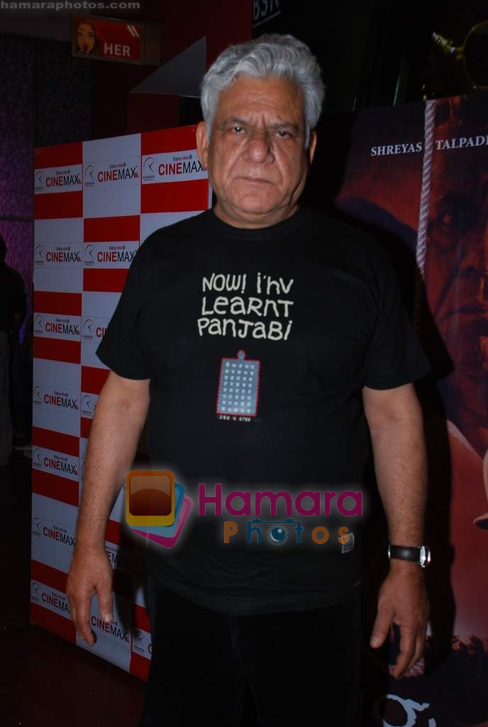 Om Puri at the Premiere of Hangman in Cinemax on 27th Jan 2010 