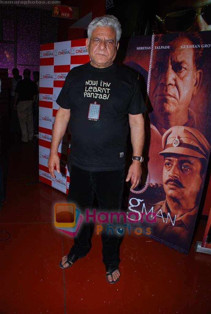 Om Puri at the Premiere of Hangman in Cinemax on 27th Jan 2010 