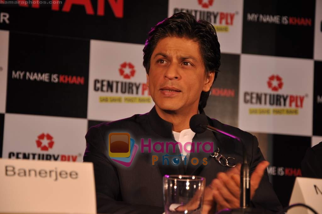 Shahrukh Khan ties up with Century plywood for film My Name is Khan in JW Marriott on 28th Jan 2010 