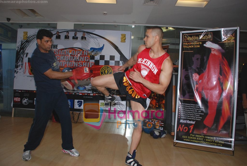at Asian Open Kickboxing Championship in  Golds Gym, Bandra, Mumbai on 16th Feb 2010 