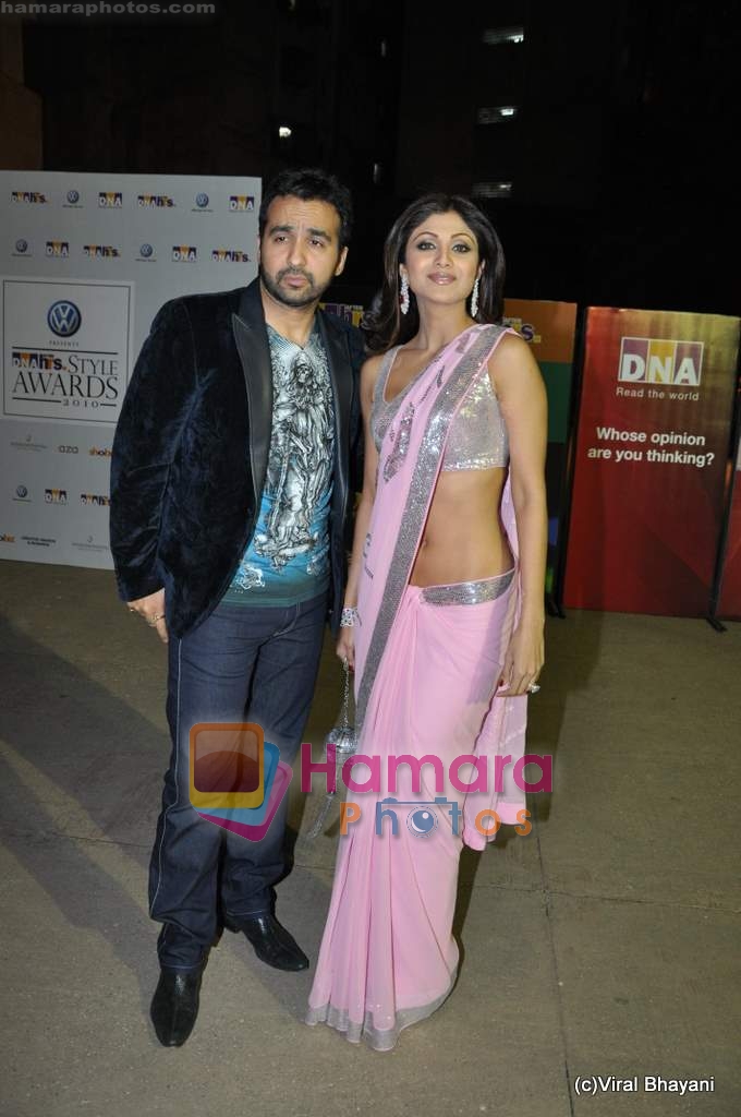 Shilpa Shetty, Raj Kundra at DNA After Hours Style Awards in Inter continental on 17th Feb 2010 