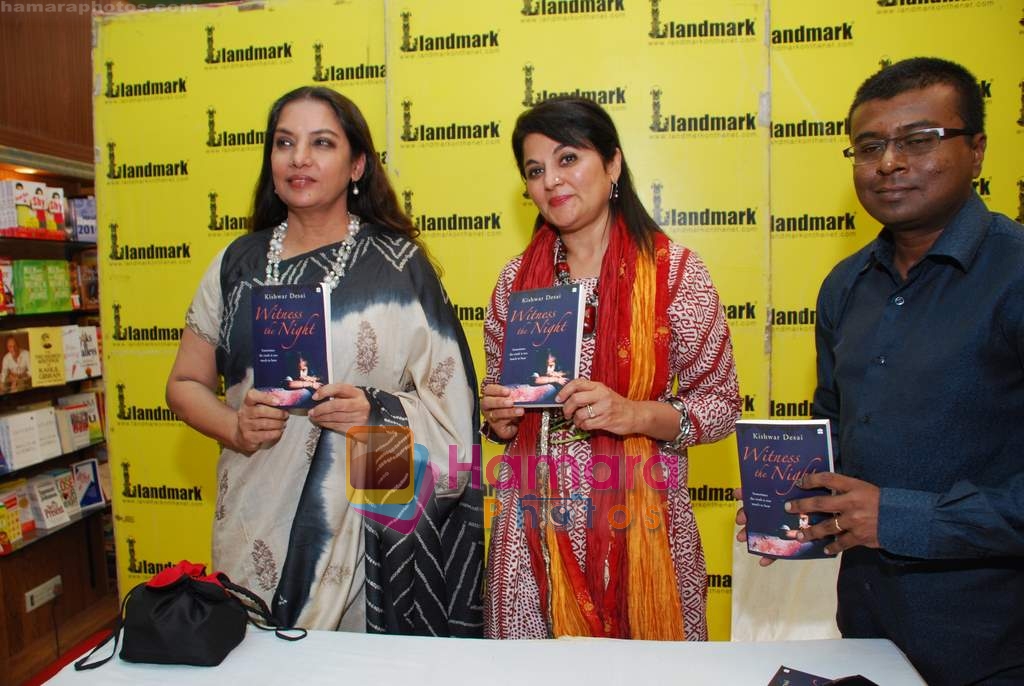 Shabana Azmi at the launch of Kishwar Desai's book Witness The Night in Landmark, Andheri on 19th Feb 2010 