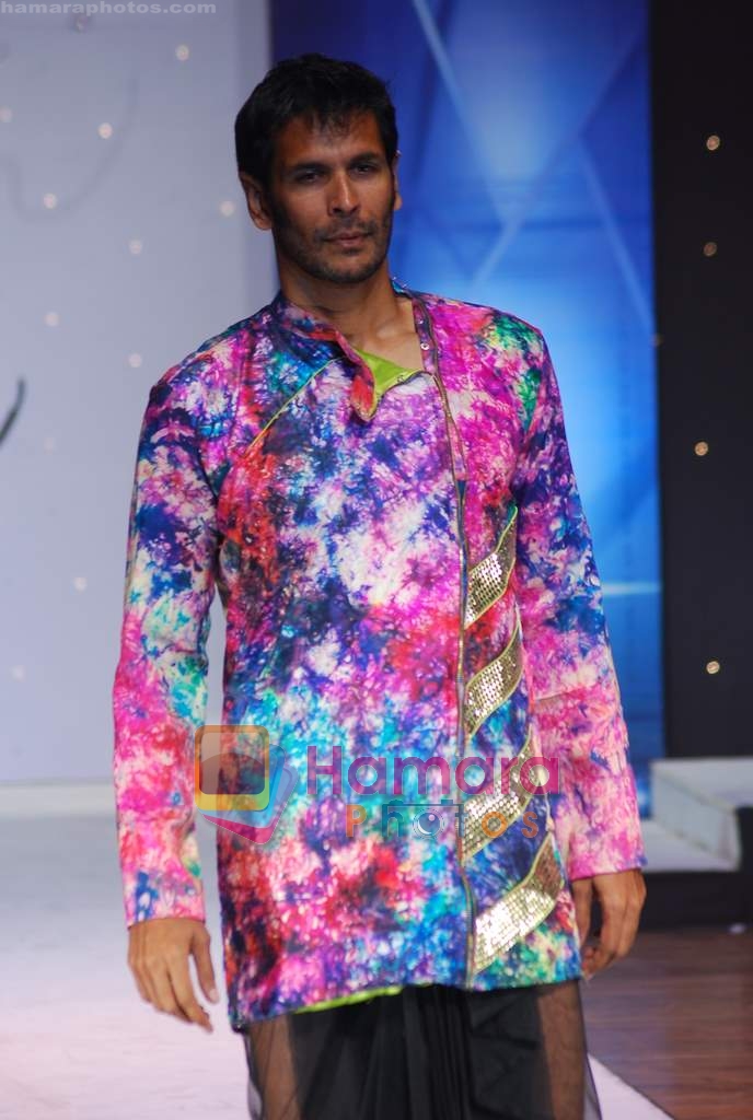 Milind Soman walk on the ramp for SNDT show choreographed by Elric Dsouza in St Andrews Auditorium on 23rd Feb 2010 