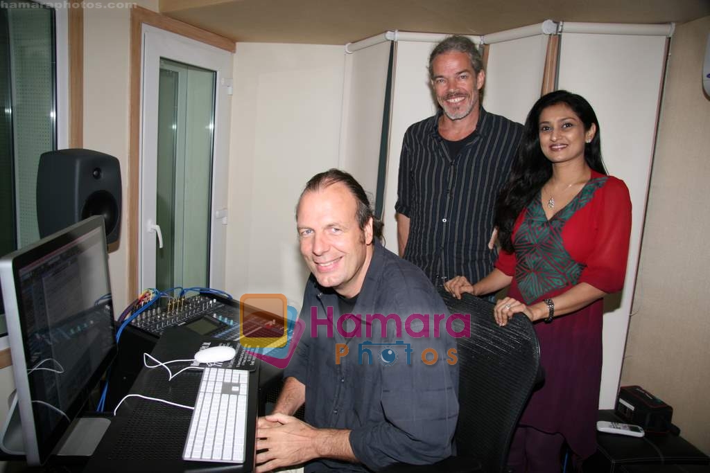 Lalita Munshaw and Prem Joshua record song together in Andheri on 24th Feb 2010 