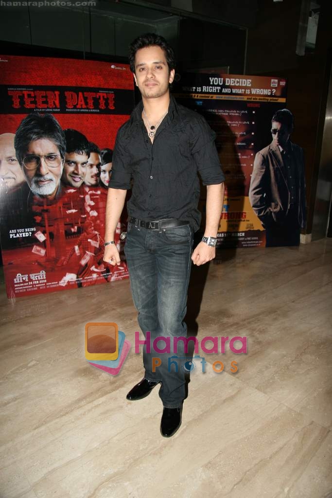Raghav Sachar at Teen  Patti special screening in Cinemax on 25th Feb 2010 