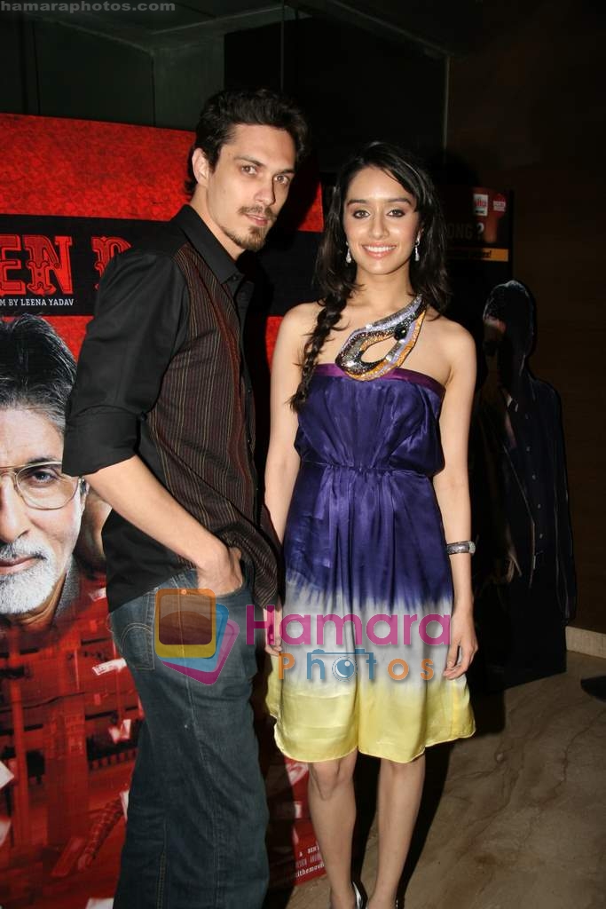Sharadha Kapoor, Siddharth Kher at Teen  Patti special screening in Cinemax on 25th Feb 2010 