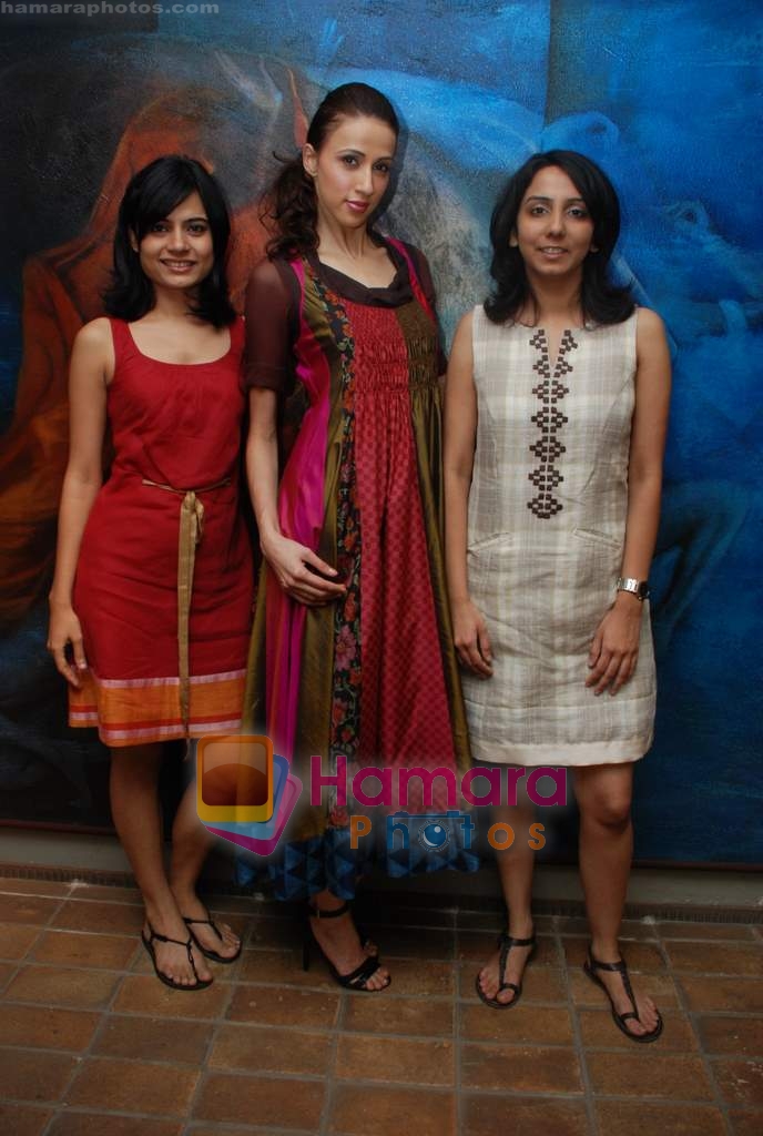 Kiran, Alecia and Meghana at the preview of LFW 2010 collection at FUEL, Mumbai on 26th Feb 2010