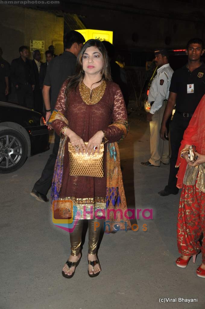 Alka Yagnik at Filmfare Awards red carpet on 27th Feb 2010 