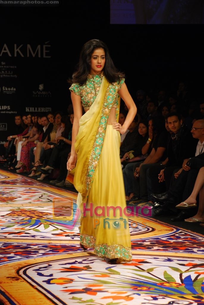 Model walks the ramp for Pria Kataria  Show in Grand Hyatt, Mumbai on 5th March 2010 