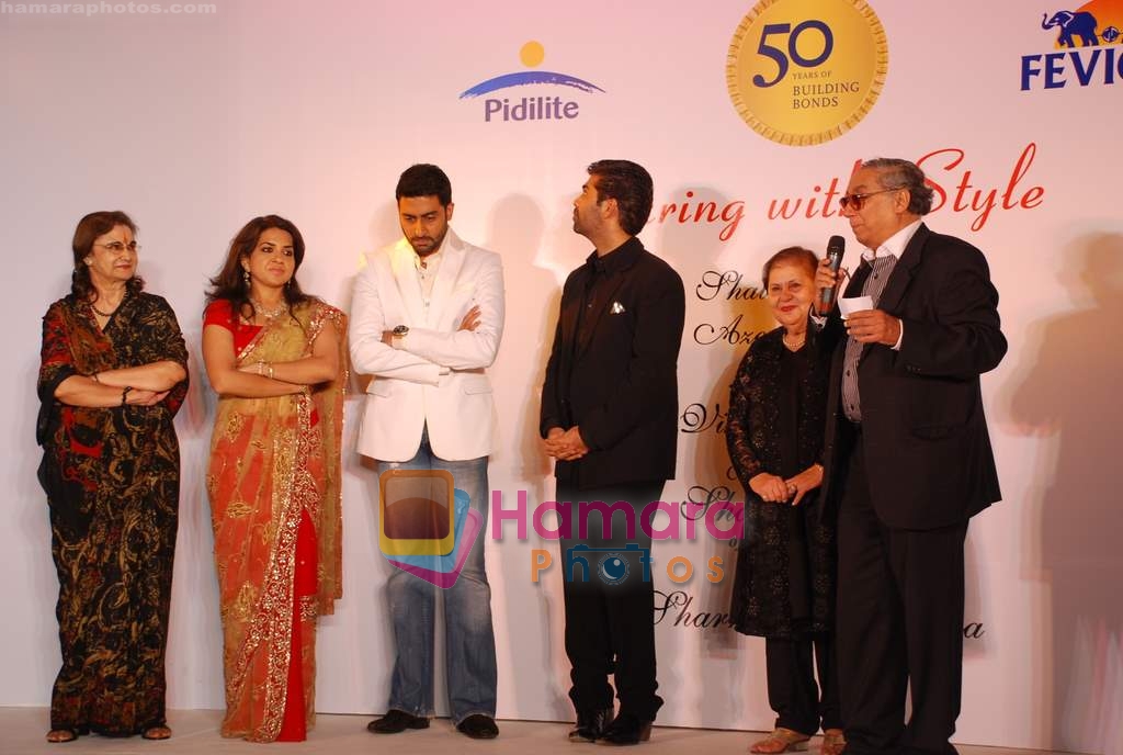 Abhishek Bachchan, Karan Johar, Shaina Nc at CPAA Shaina NC show presented by Pidilite in Lalit Hotel on 13th March 2010 