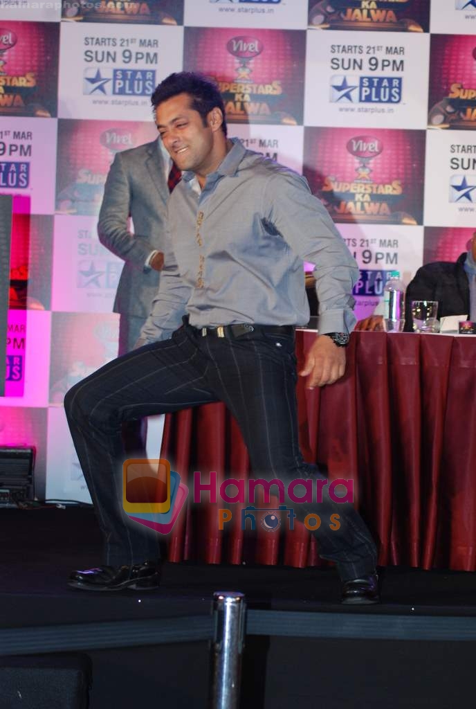 Salman Khan at the Launch of STAR CINTAA Superstars Ka Jalwa in Mumbai on 15th March 2010 