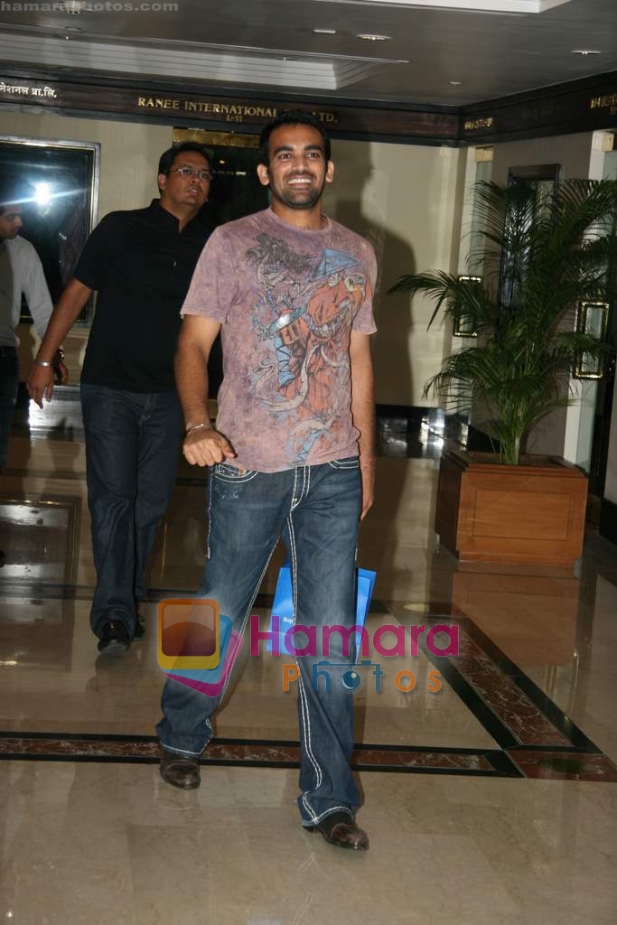 Zaheer Khan at IPL Post Party in Trident on 15th March 2010 