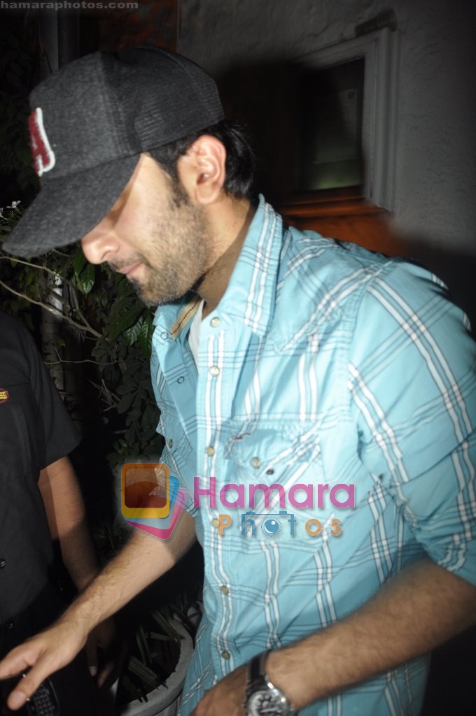 Ranbir Kapoor spotted in Bandra in Olive, Mumbai on 17th March 2010 