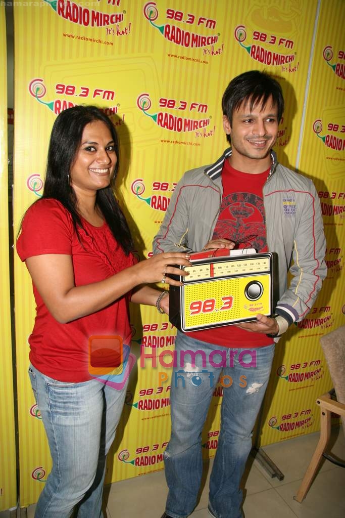 Vivek Oberoi at Radio Mirchi in Parel, Mumbai on 19th March 2010 