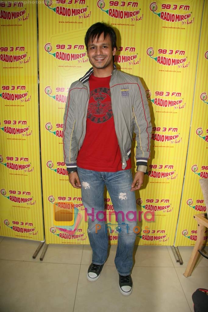 Vivek Oberoi at Radio Mirchi in Parel, Mumbai on 19th March 2010