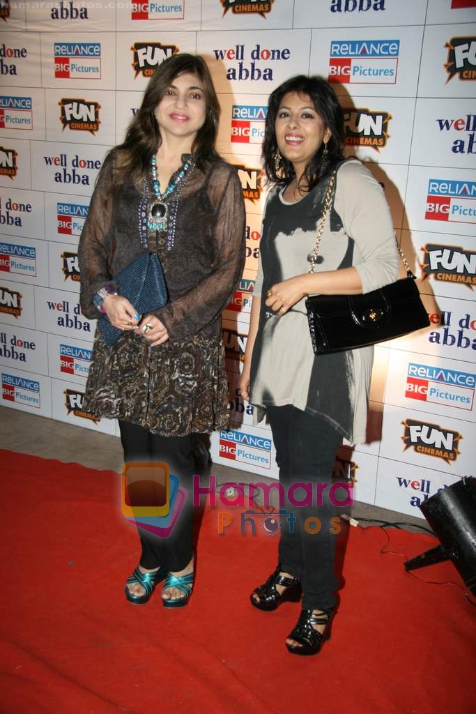 Alka Yagnik at Well Done Abba premiere in Fun on 25th March 2010 