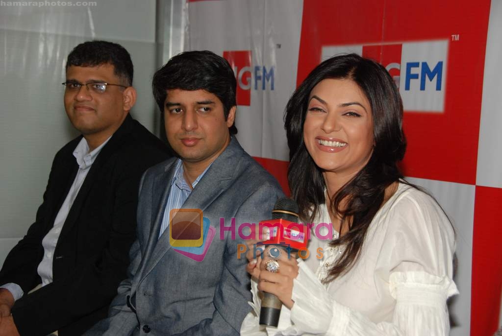Sushmita Sen at Big FM to promote Miss Universe India pageant on 7th April 2010 