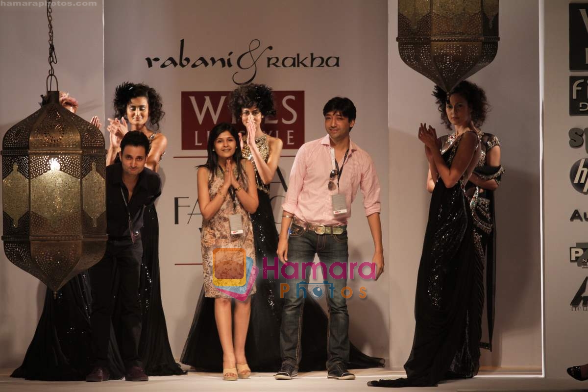 Model walk the ramp for Rabana and Rakha Show at Wills India Fashion Week 2010 Day 4 on 28th March 2010 