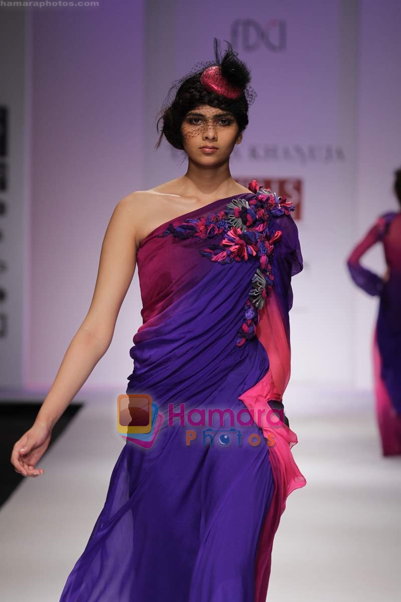 Model walk the ramp forTaniya Khanuja Show at Wills India Fashion Week 2010 Day 4 on 28th March 2010 
