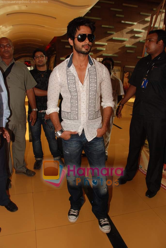 Shahid Kapoor at the promotion of Paathshala in Cinemax on 16th April 2010 