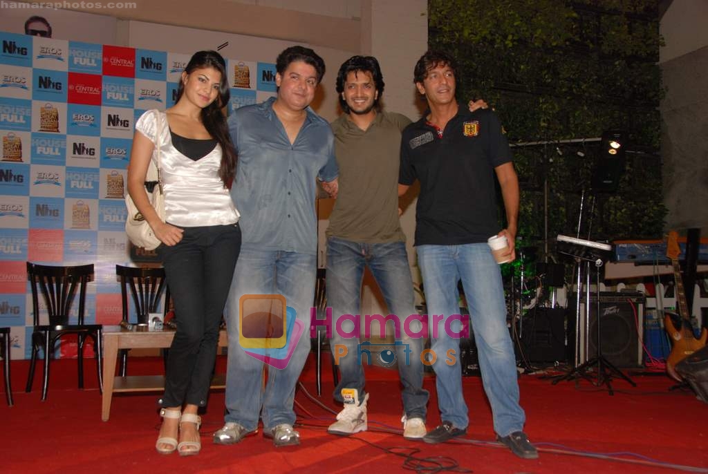 Jacqueline Fernandez, Ritesh Deshmukh, Sajid Khan, Chunky Pandey at the launch of Great Indian Shopping festival in SOBO Central on 17th April 2010 